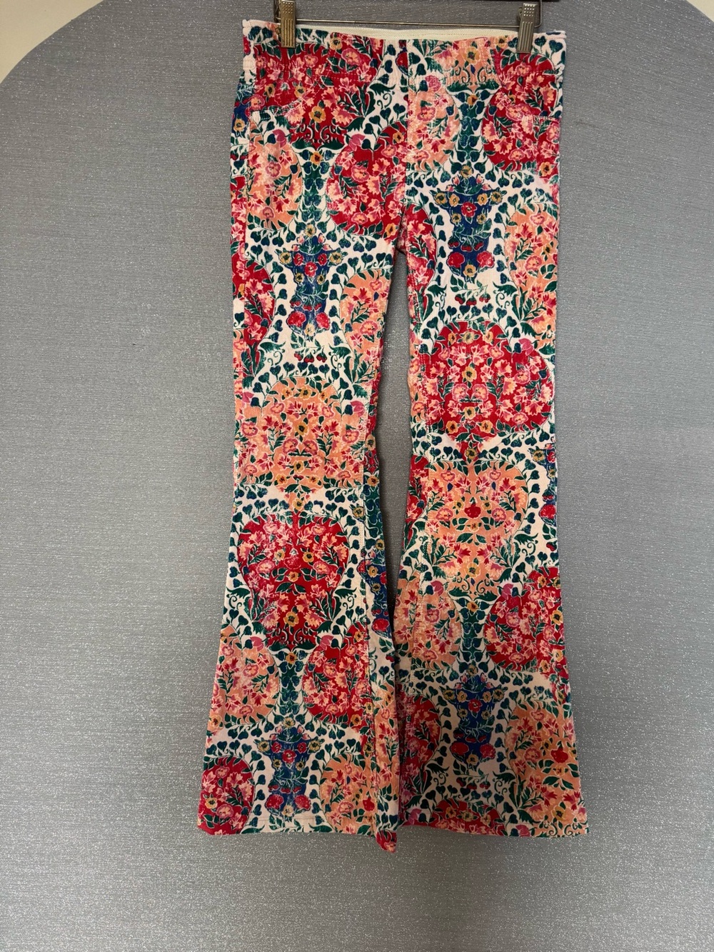 We The Free Floral Corduroy Shorts - Red, Green, Blue, Pink